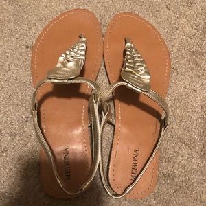 Gold sandals